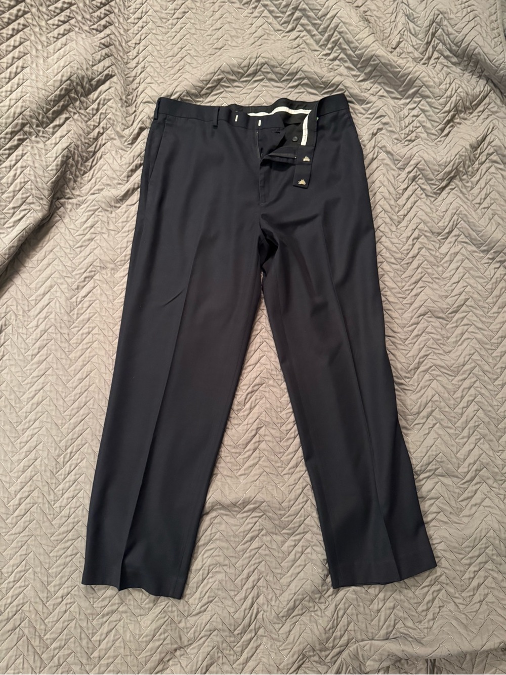 Perry Ellis Black Men's Dress Pants - Straight Leg